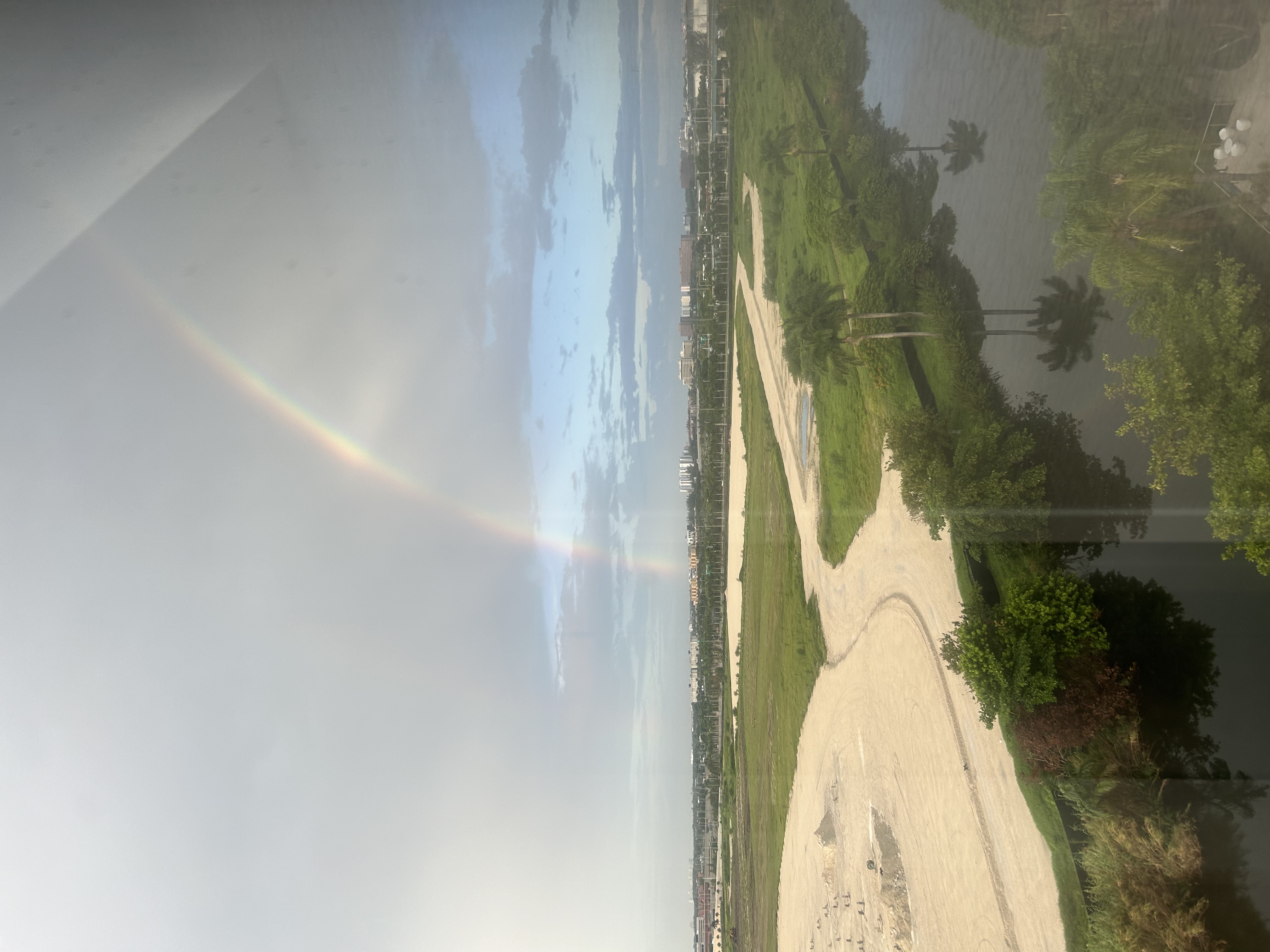 Airport rainbow